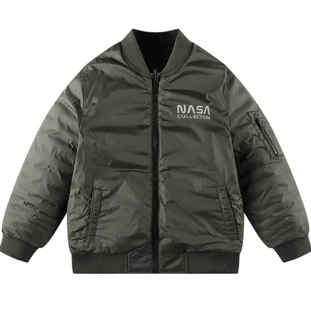 6 toddler NASA Puffer Coat Reversible